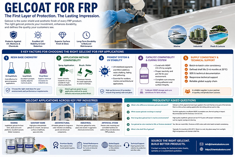 5 Key Factors to Choose the Right Gelcoat for FRP Applications
