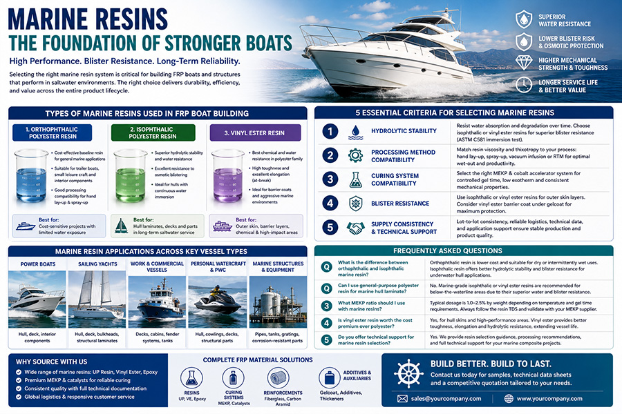 Marine Resins: 5 Essential Selection Criteria for FRP Boat Building