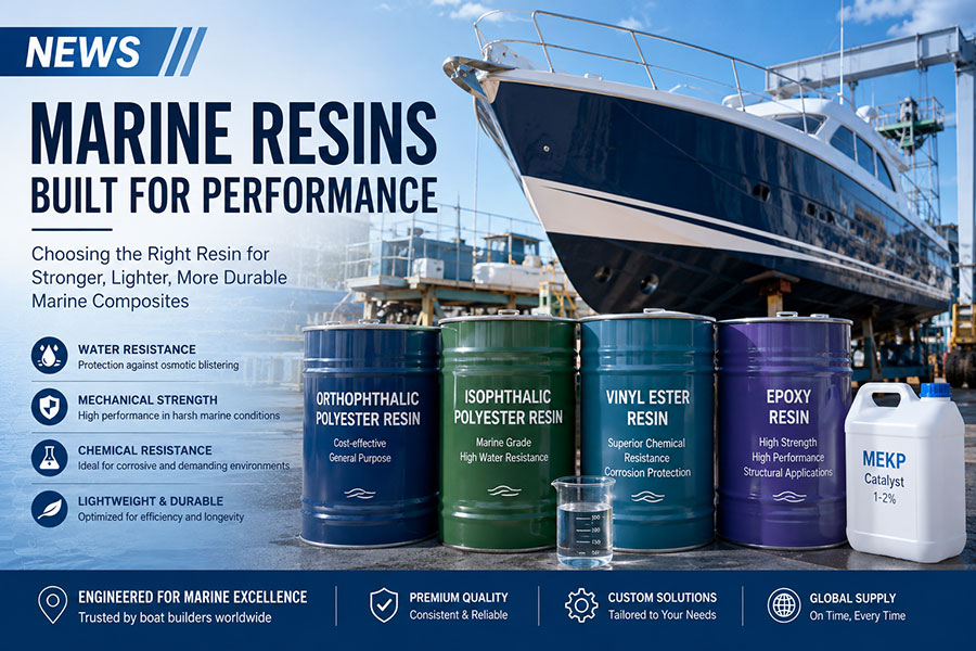 Marine Resins for Boat Building: 4 Types and How to Choose the Right One (2026 Guide)