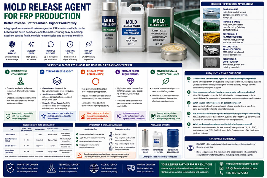 Mold Release Agent for FRP: 5 Essential Factors to Avoid Demolding Defects