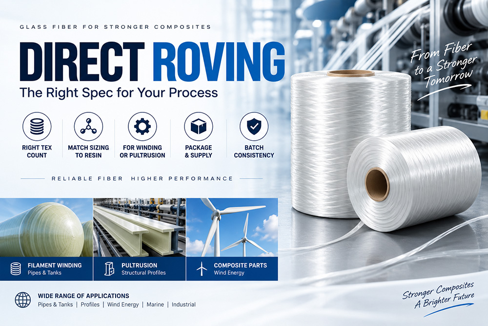 Direct Roving: The Complete Guide to Choosing the Right Grade for Filament Winding and Pultrusion