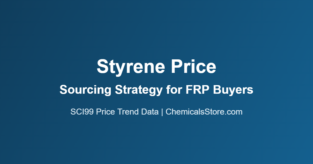 styrene price trend chart for FRP resin buyers
